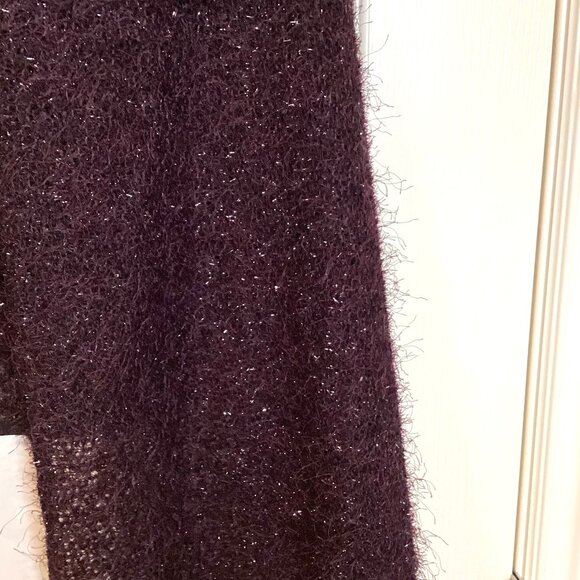 Nikki Babie Womens Shoulder Rectangle Wrap Shawl Glittery Evening Wear Christmas - Picture 3 of 5